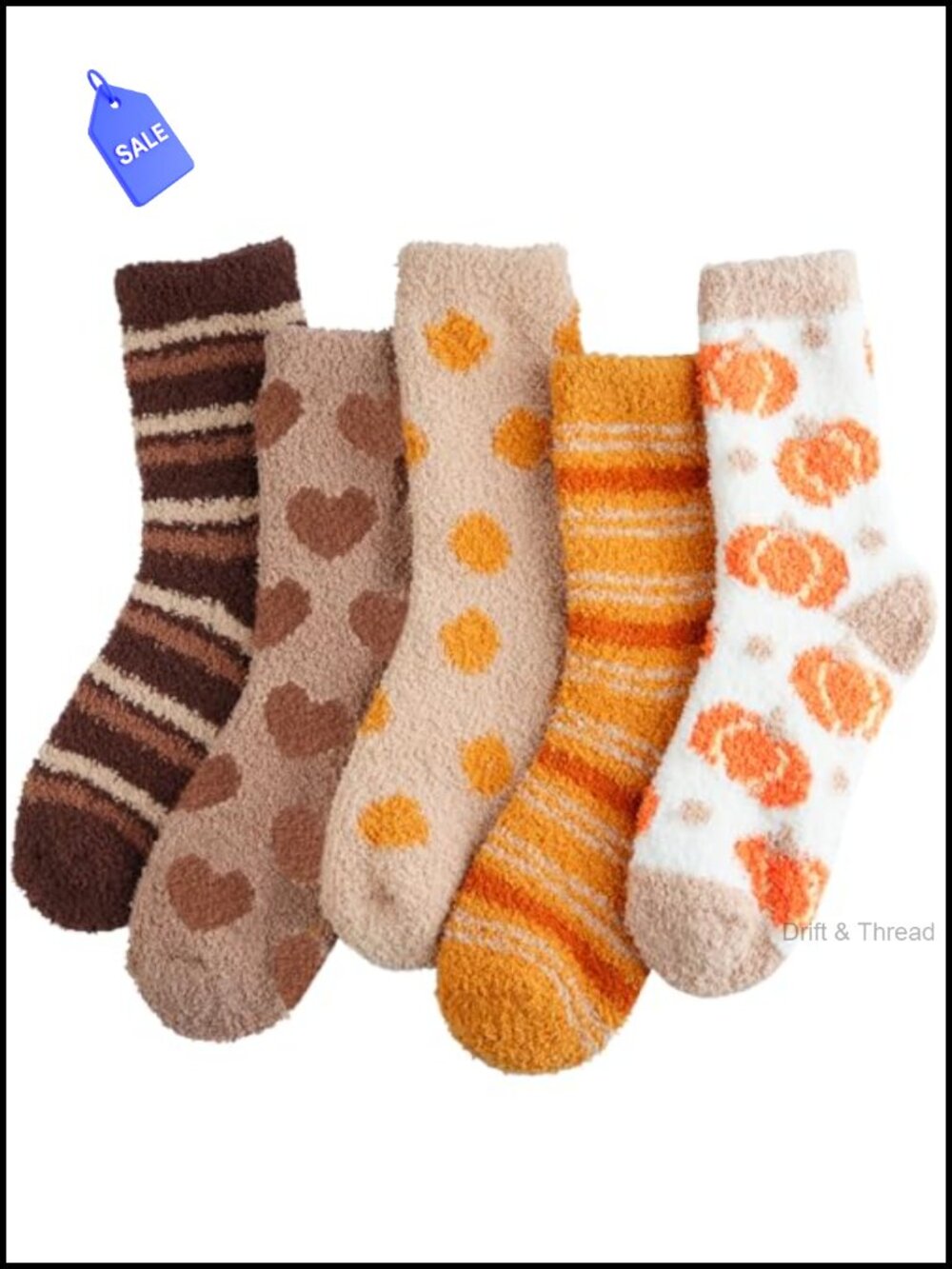 Fuzzy Cozy Slipper Socks Plush Microfiber One Size Women Fall Winter